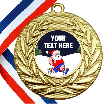 FREE SAMPLE Santa Wreath Medals with FREE SHIPPING BW Trophies