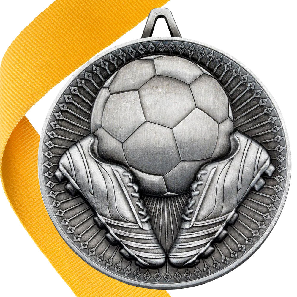 Football + Boots 60mm Medal