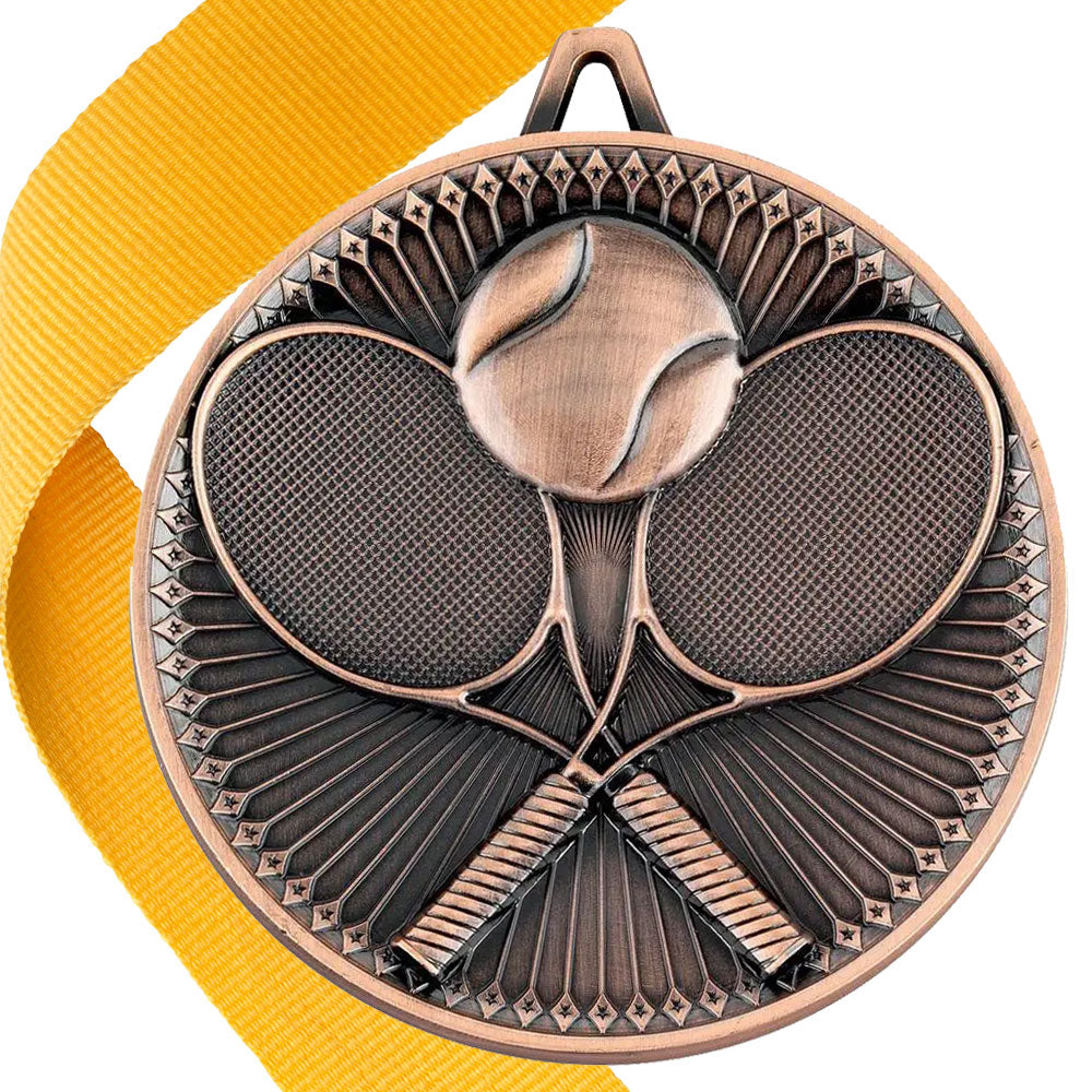 Tennis Antique 60mm Medal BW Trophies