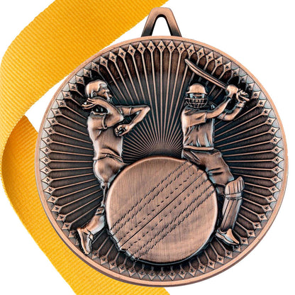 Cricket Antique 60mm Medal BW Trophies