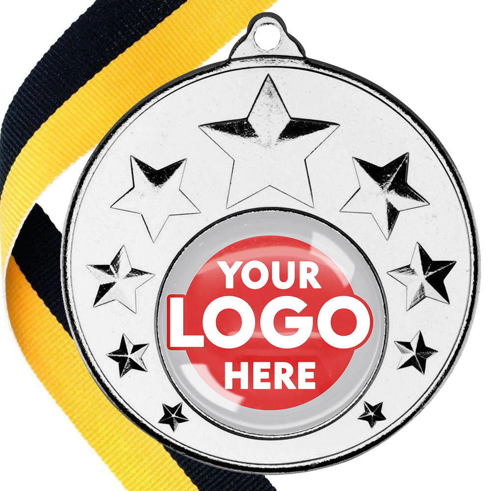 50mm Multi Star Medal on a Ribbon