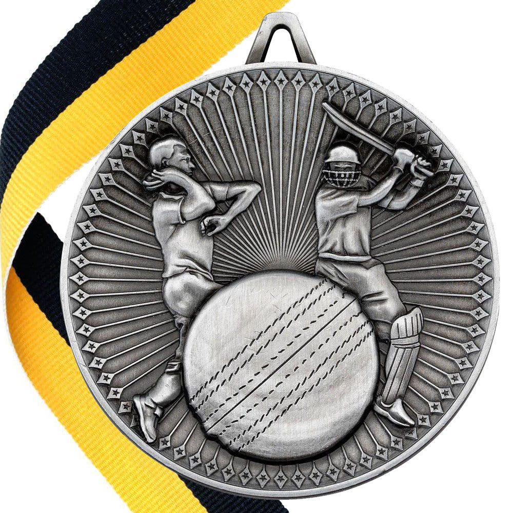 Cricket Antique 60mm Medal BW Trophies