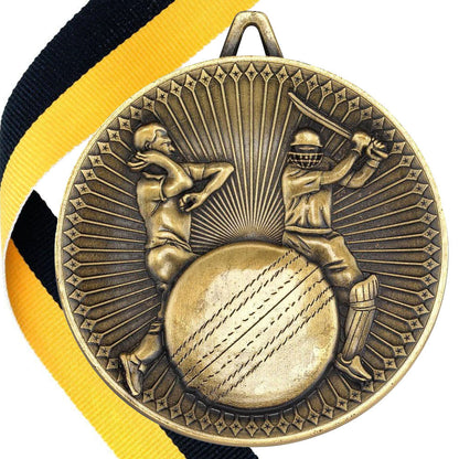 Cricket Antique 60mm Medal BW Trophies