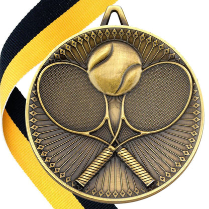 Tennis Antique 60mm Medal BW Trophies