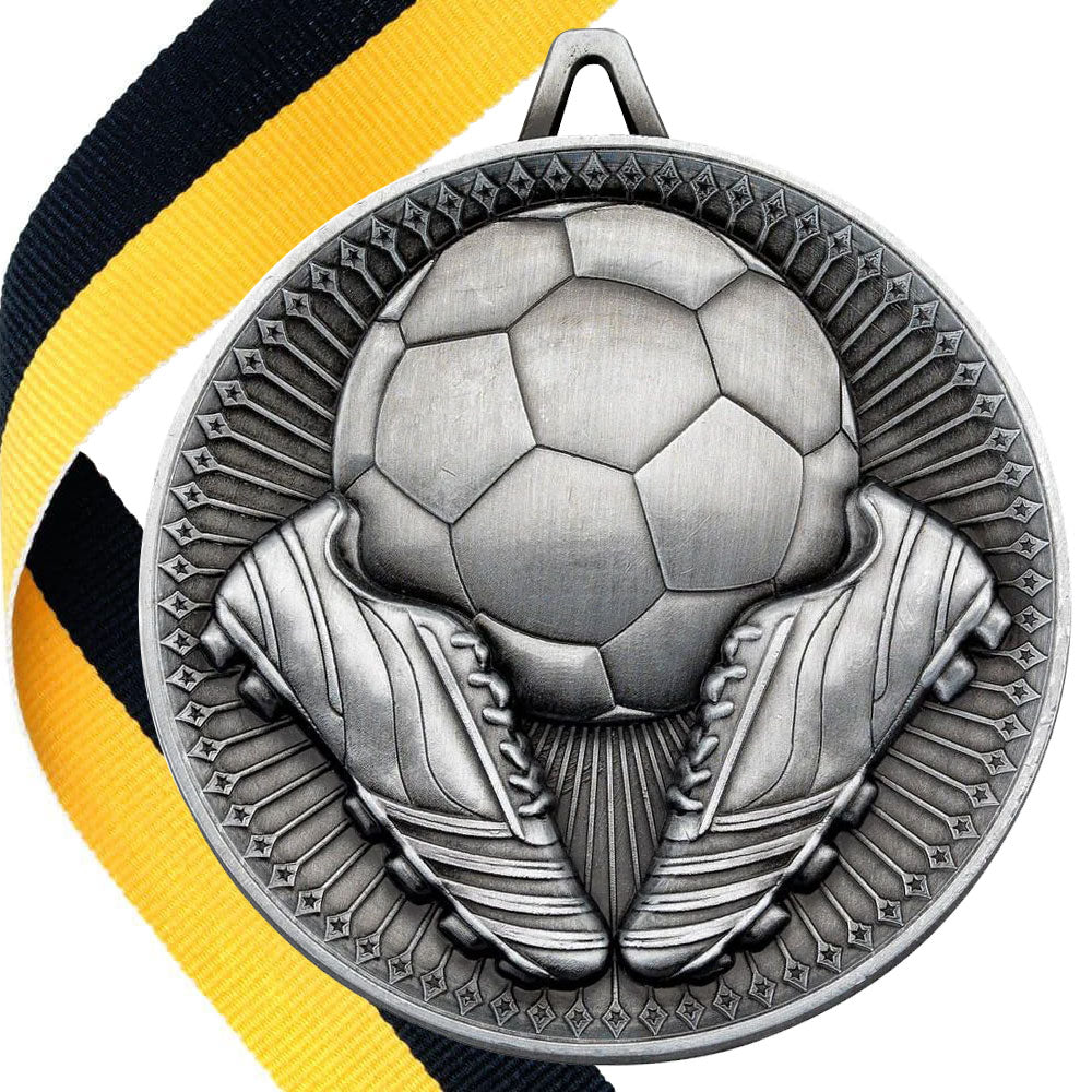 Football + Boots 60mm Medal