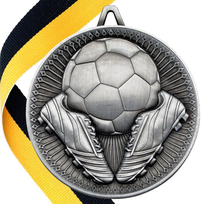 Football + Boots 60mm Medal