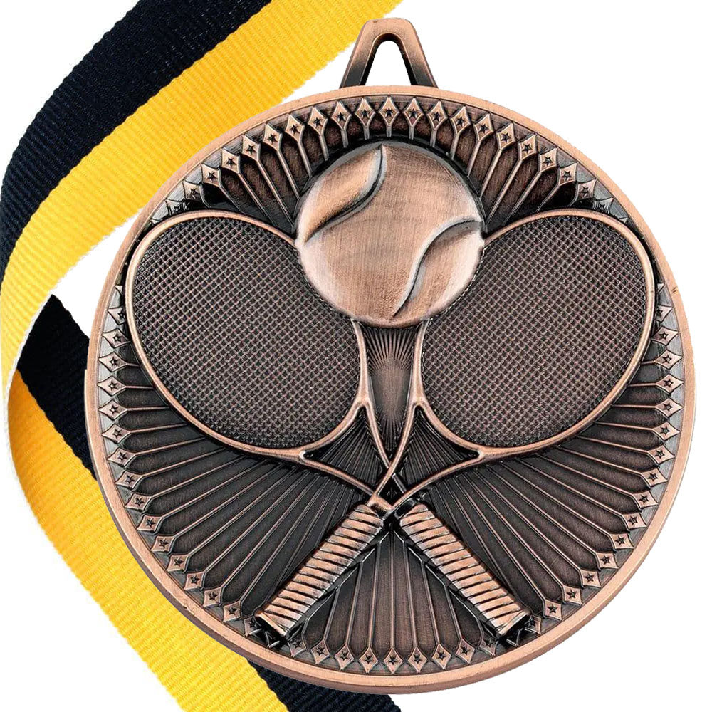Tennis Antique 60mm Medal BW Trophies