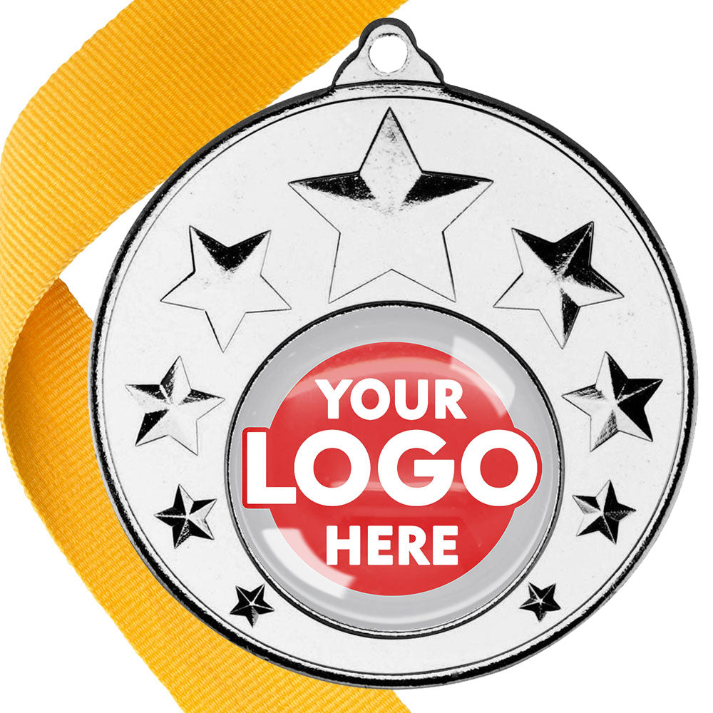 50mm Multi Star Medal on a Ribbon