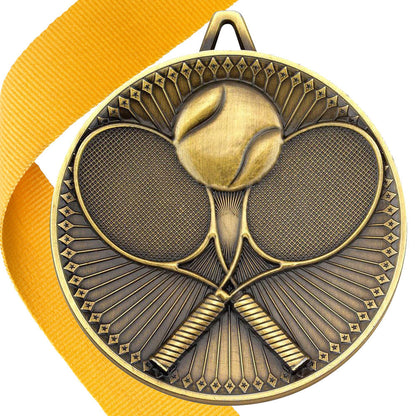 Tennis Antique 60mm Medal BW Trophies