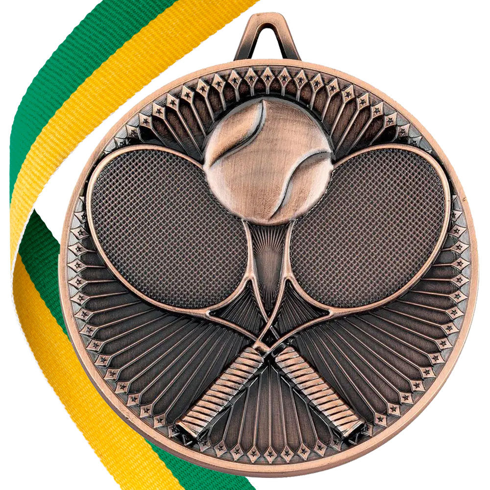 Tennis Antique 60mm Medal BW Trophies