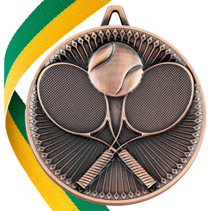 Tennis Antique 60mm Medal BW Trophies