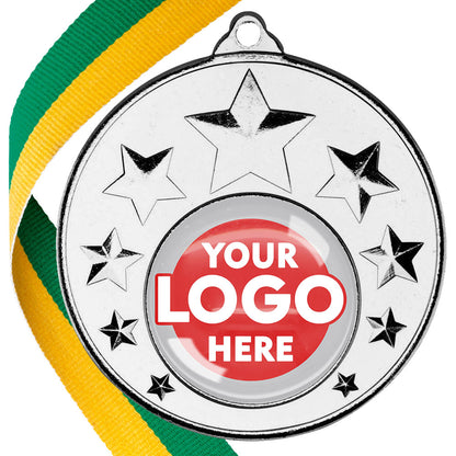 50mm Multi Star Medal on a Ribbon