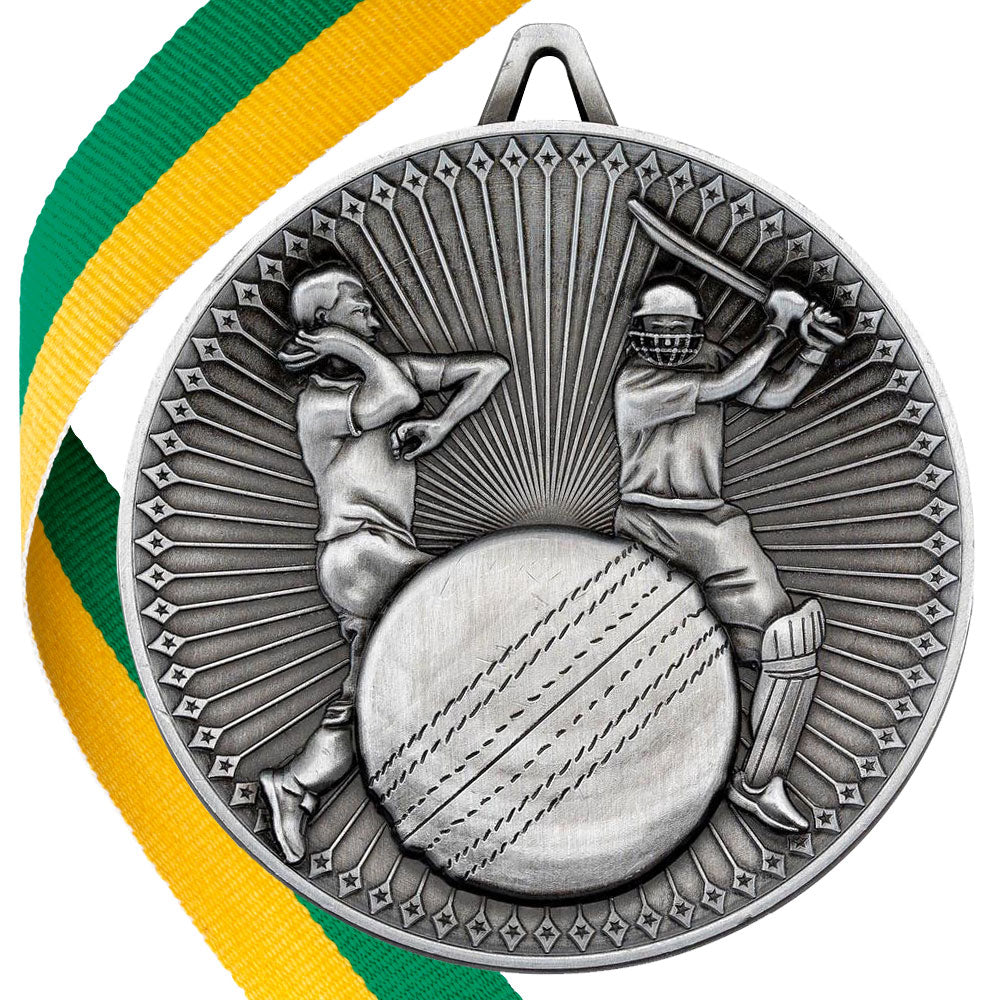 Cricket Antique 60mm Medal BW Trophies
