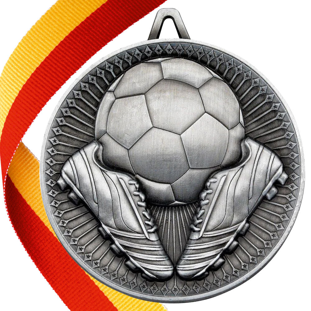 Football + Boots 60mm Medal