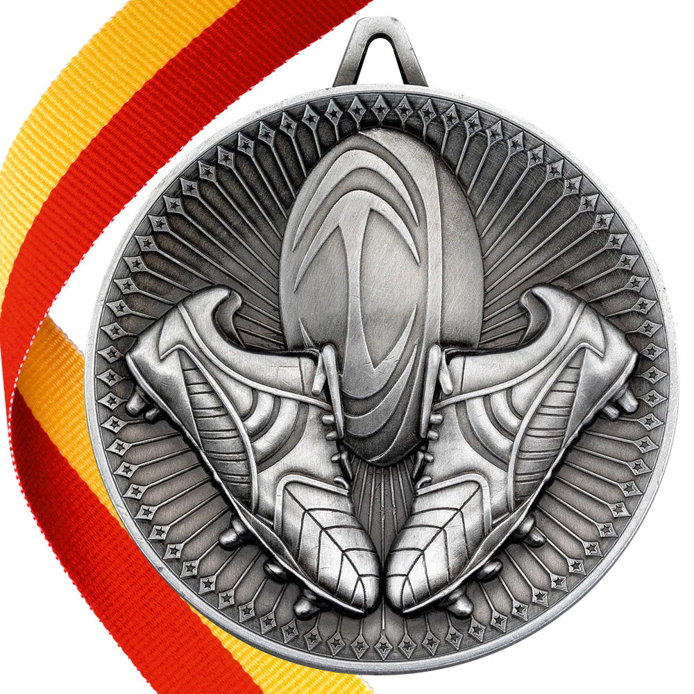 Rugby Antique Style 60mm Medal BW Trophies