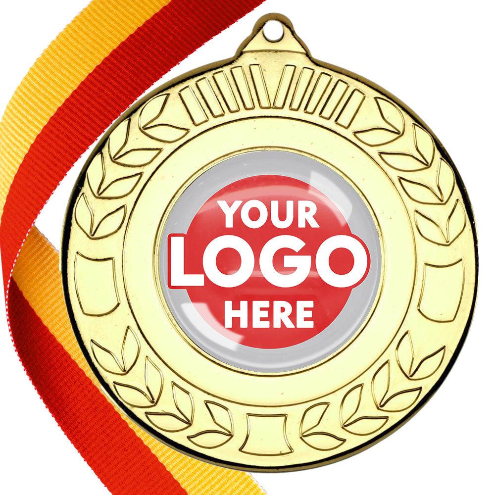 50mm Original Laurel  Medal on a Ribbon