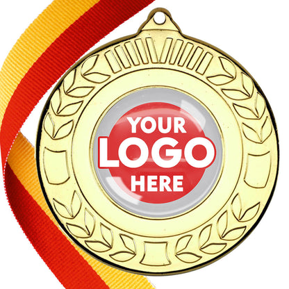 50mm Original Laurel  Medal on a Ribbon