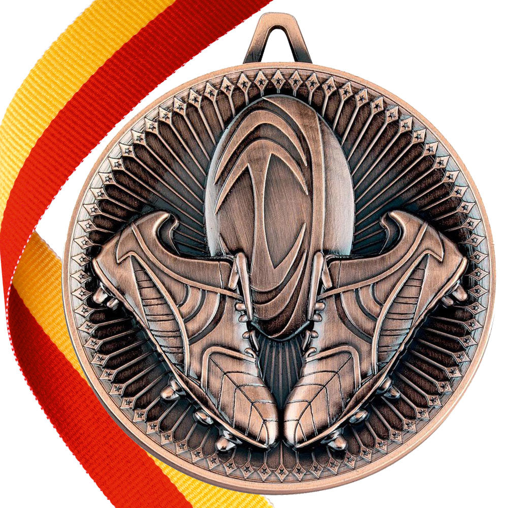 Rugby Antique Style 60mm Medal BW Trophies
