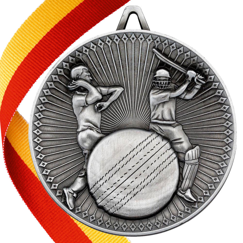 Cricket Antique 60mm Medal BW Trophies