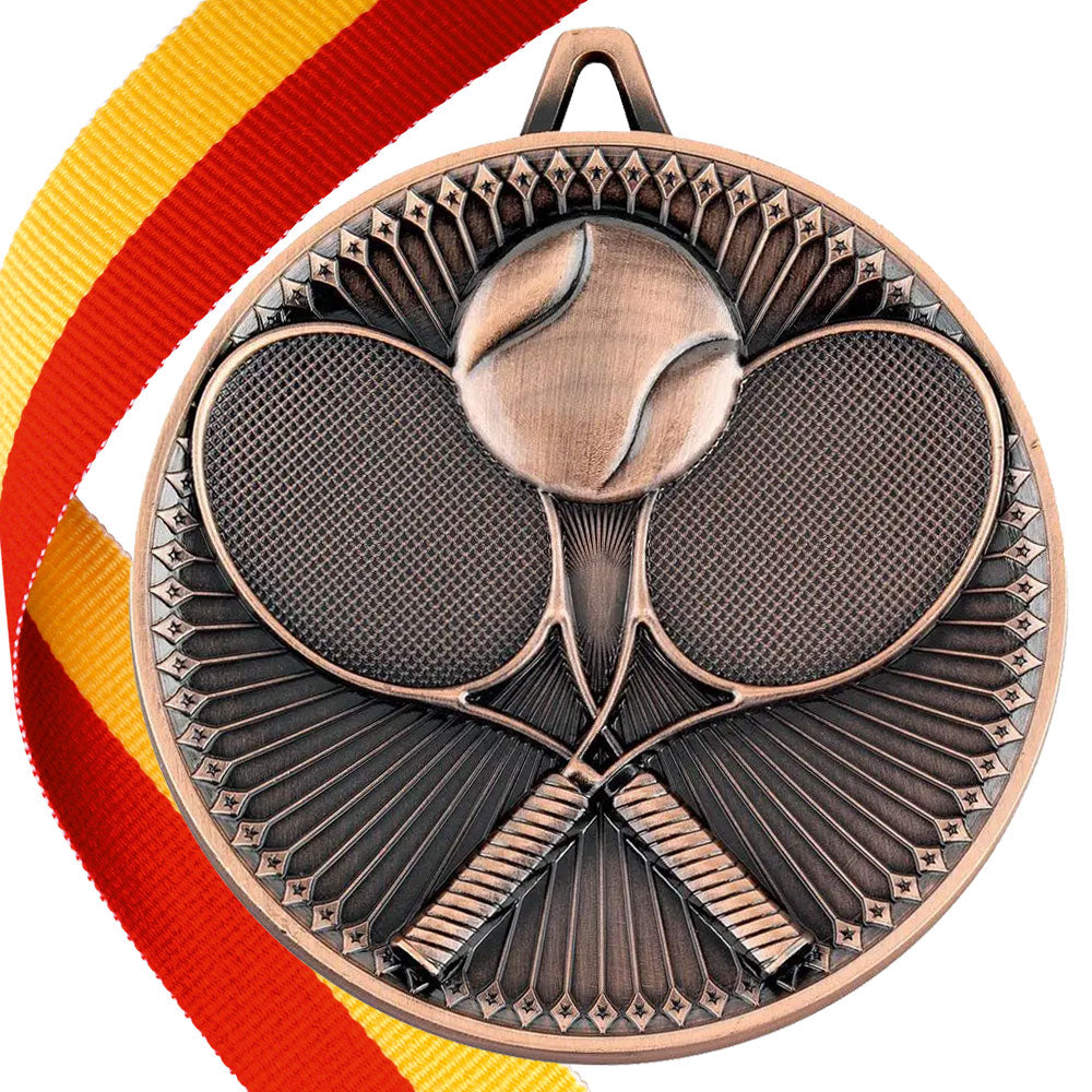 Tennis Antique 60mm Medal BW Trophies