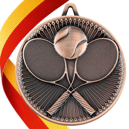 Tennis Antique 60mm Medal BW Trophies