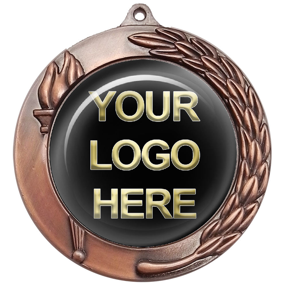 70mm Torch & Leaf Deluxe Medal