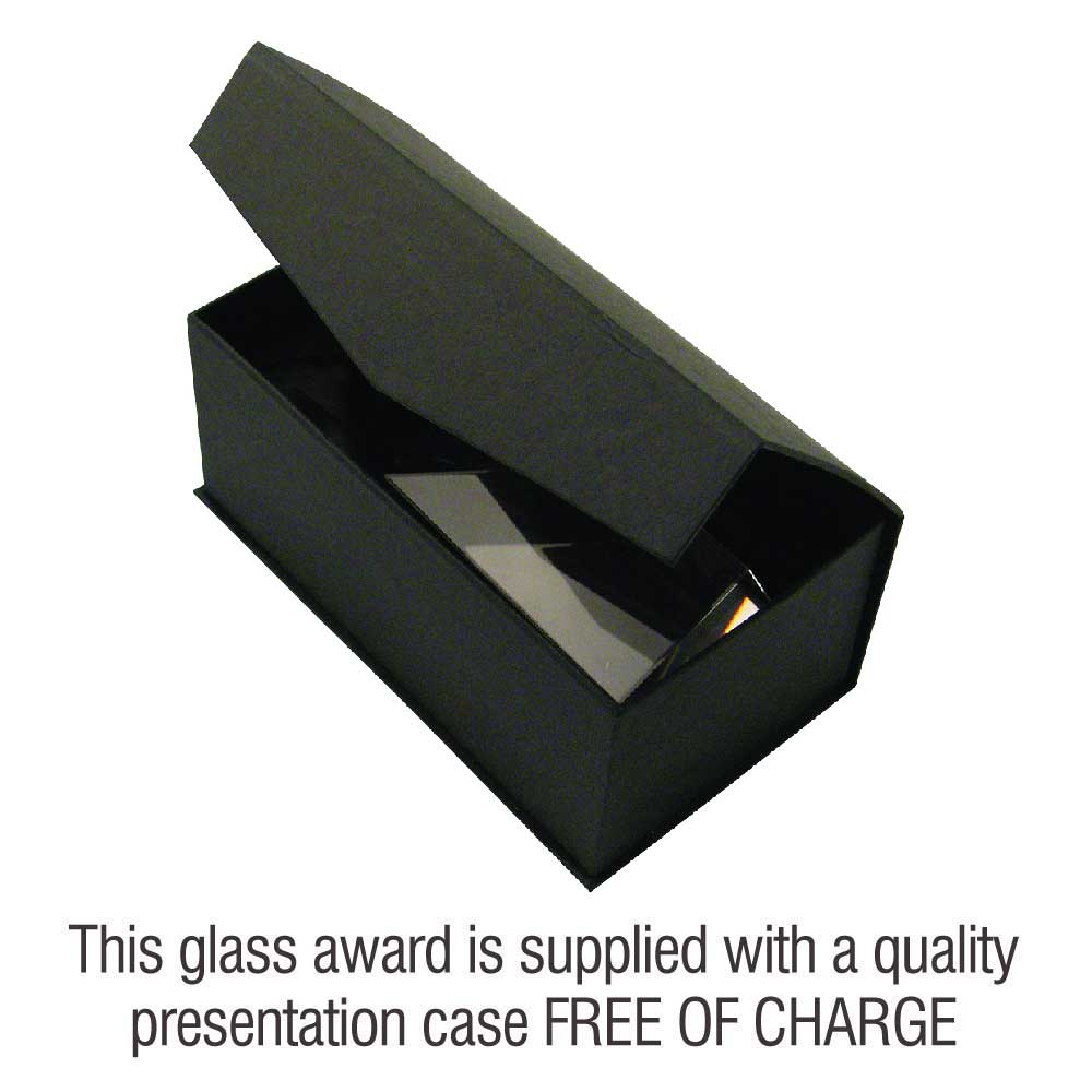 Rectangular Glass Golf Award (JR2-TD402G)