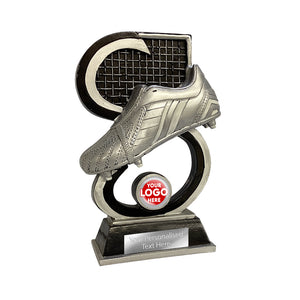 Football Shoe Resin Award Black&Silver (BTR305)