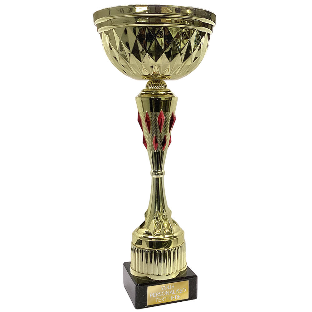 Golden Cup with Red Gems Decoration (ET37468G)