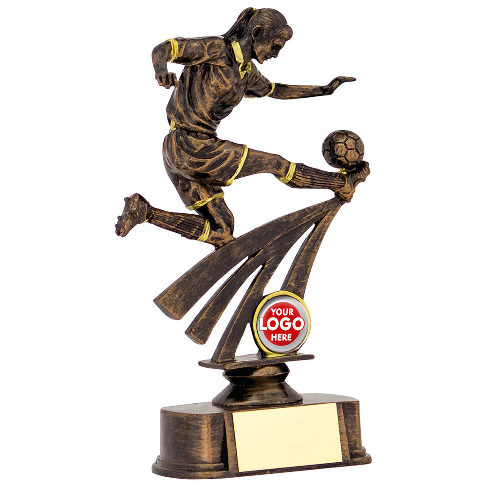 Antique Gold Female Football Award (FG3231/3/5/7)