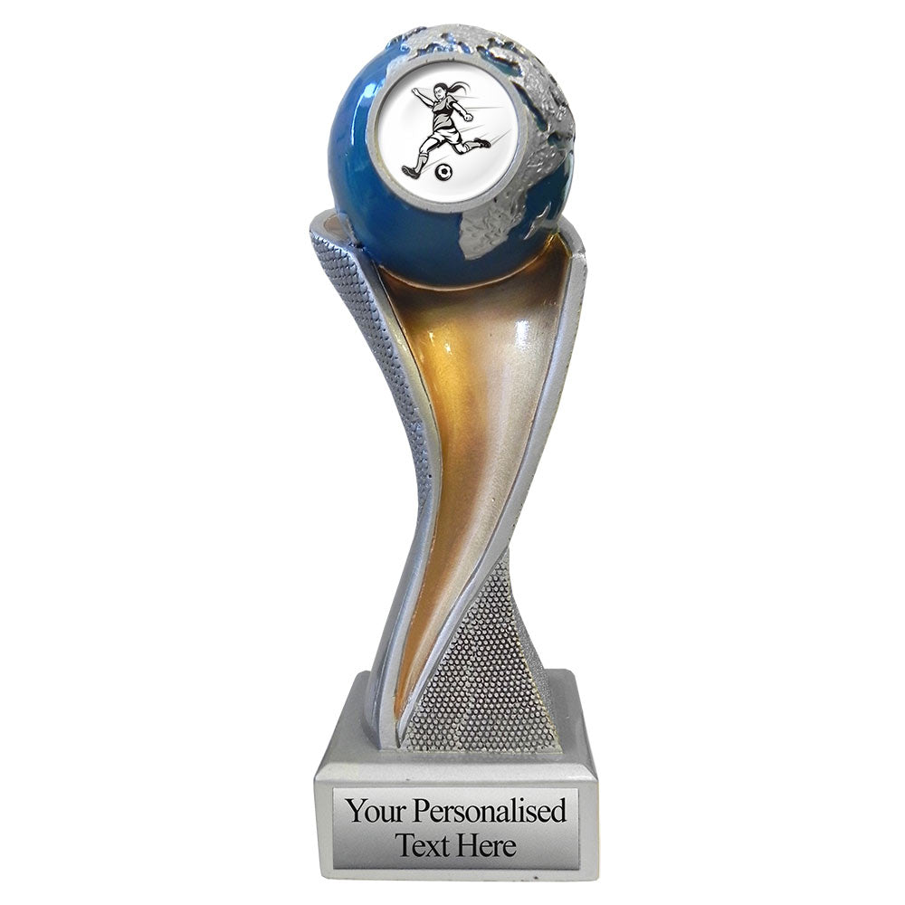 Women's  Football "Global Domination" Resin Trophy (FG4002/3-W)