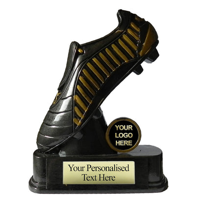 Black/Gold Angled Football Boot (HP00322)