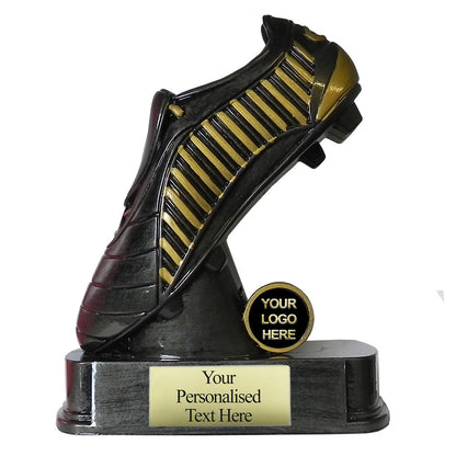 Black/Gold Angled Football Boot (HP00322)