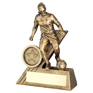 Female Antique Gold Resin Football Award (JR1-RF052)
