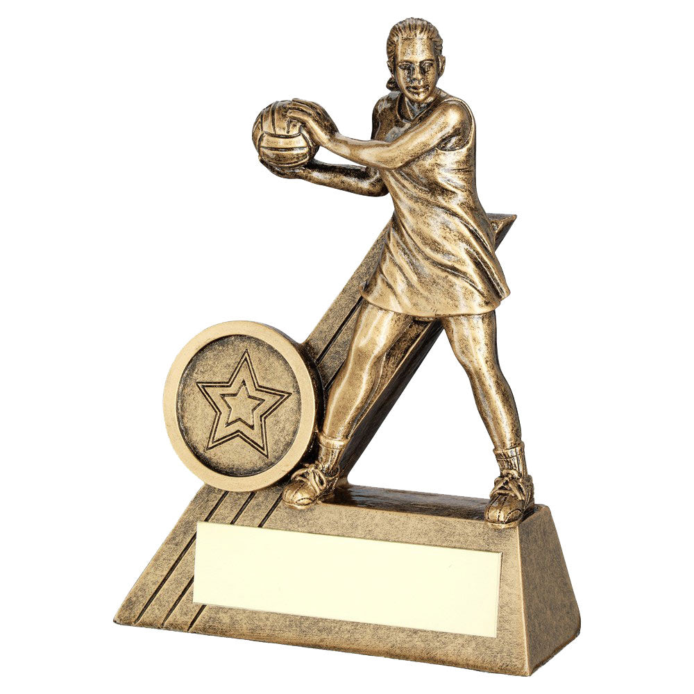 Gold Female Netball Resin Award (JR16-RF053)
