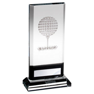 Rectangular Glass Golf Award (JR2-TD402G)