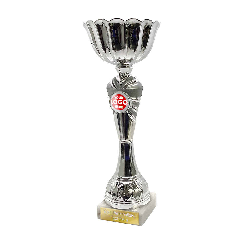 Silver Cup with Circular Logo Insert (K1804102)