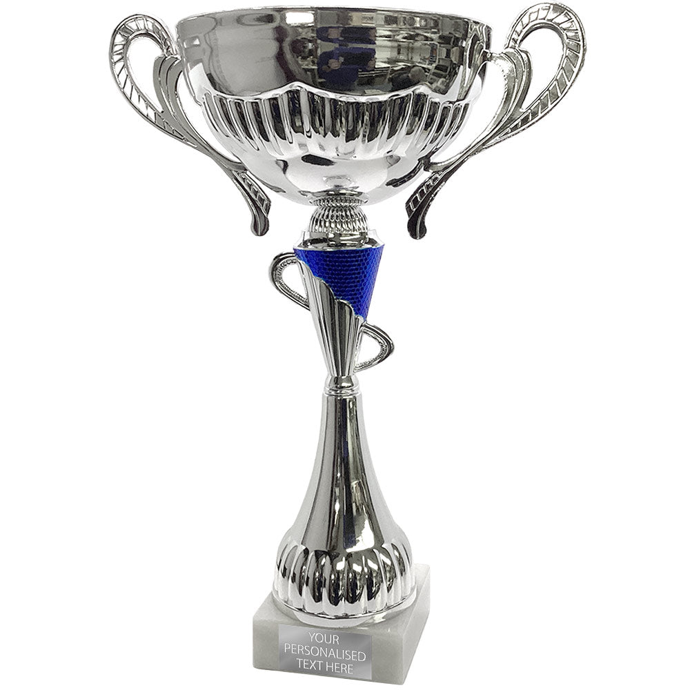 Silver Cup with Small Blue Element (K200102)