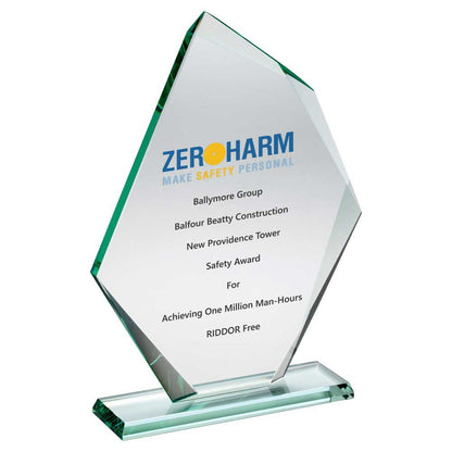 Angled Cross-Cut Bevelled Standard Jade Glass (KG28A/B/C)