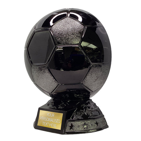 Black & Silver Football On Stand (PA23000 C/D)