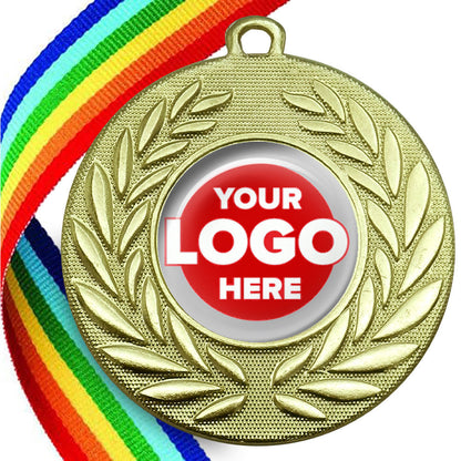 Classic Wreath Medals Domed - MINIMUM ORDER 100