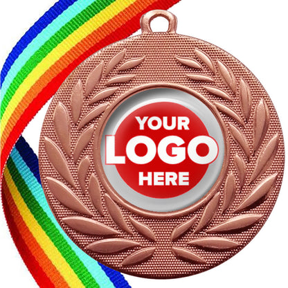 Classic Wreath Medals Domed - MINIMUM ORDER 100