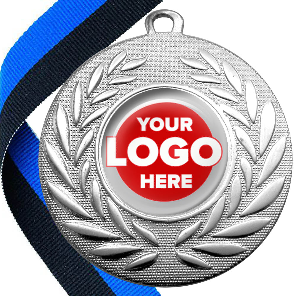 50mm Classic Wreath Medal on a Ribbon