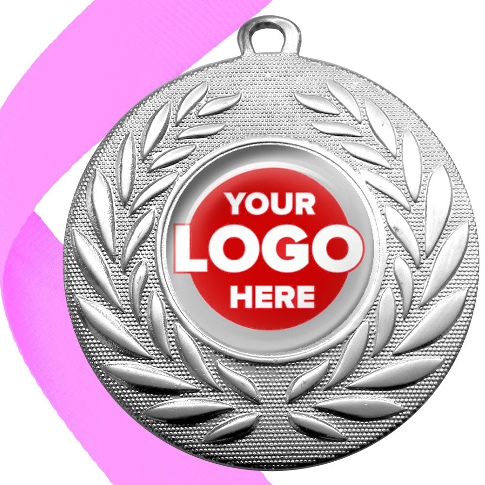 50mm Classic Wreath Medal on a Ribbon