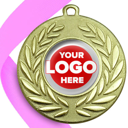 Classic Wreath Medals Domed - MINIMUM ORDER 100