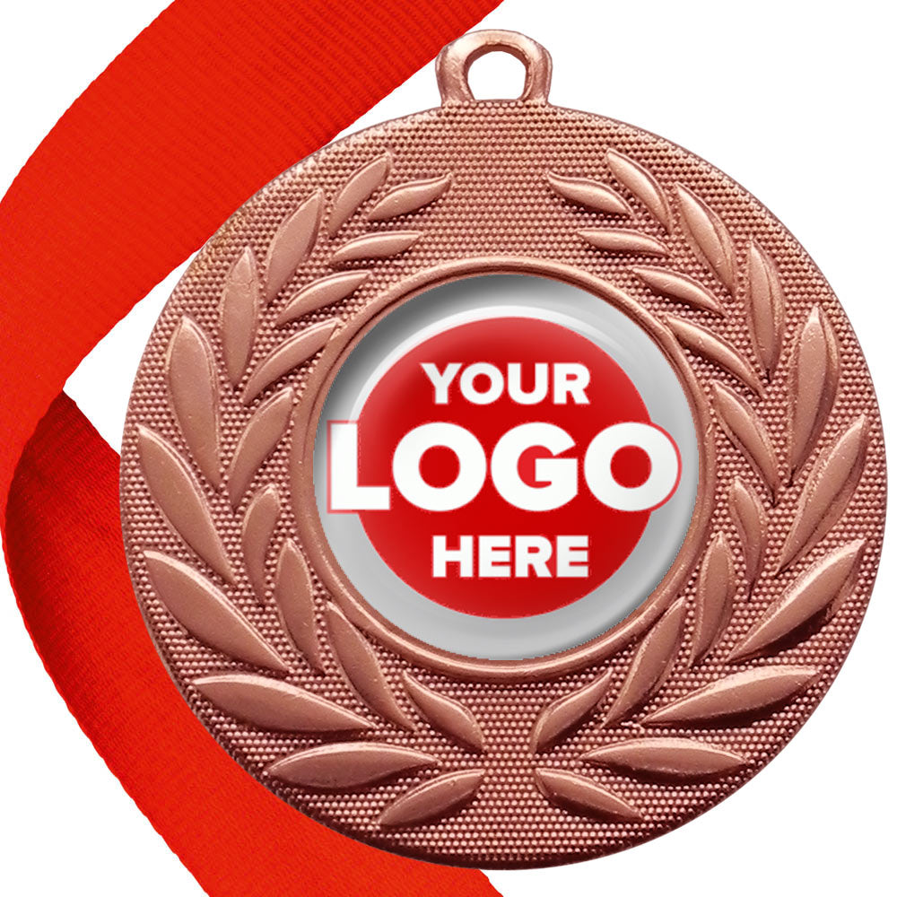 Classic Wreath Medals Domed - MINIMUM ORDER 100