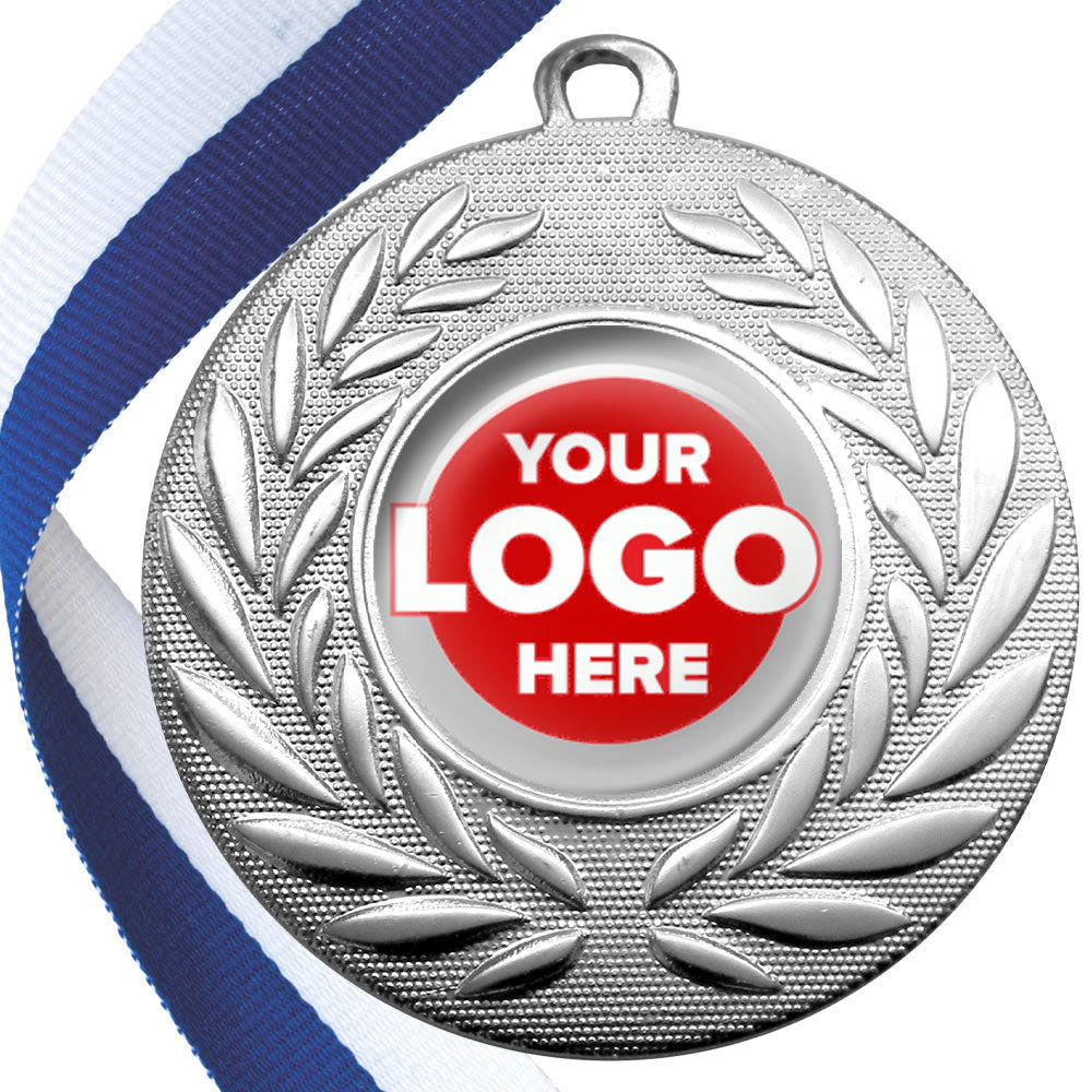 50mm Classic Wreath Medal on a Ribbon