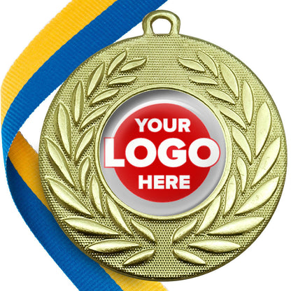 Classic Wreath Medals Domed - MINIMUM ORDER 100