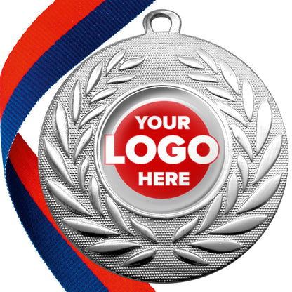 50mm Classic Wreath Medal on a Ribbon