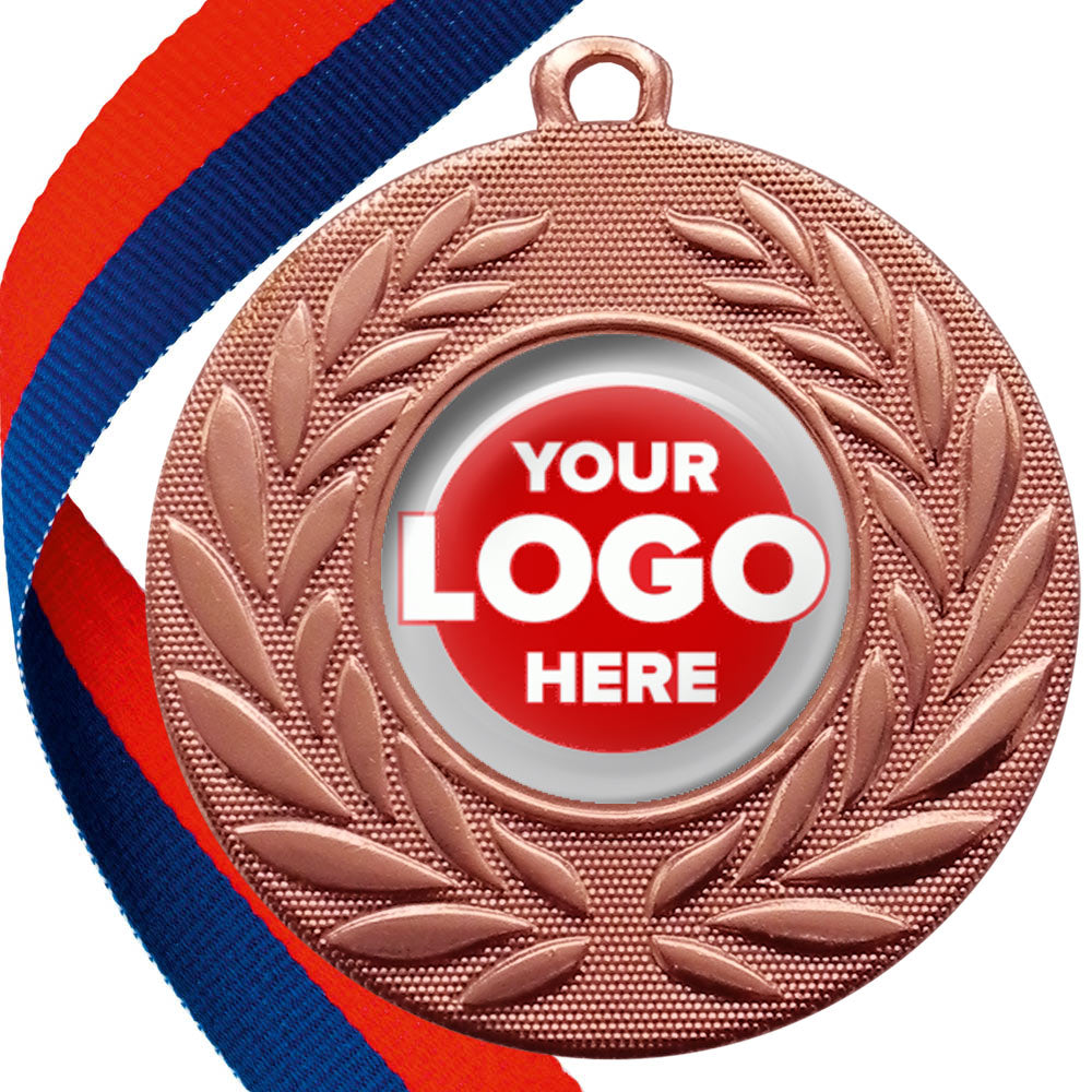 Classic Wreath Medals Domed - MINIMUM ORDER 100